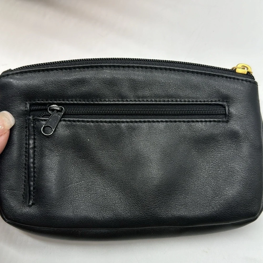 Stone Mountain Black Leather Pounch wallet BP6930C
